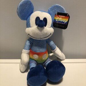 Just Play Disney Rainbow Collection 9" Mickey Mouse Plush Pride *NEW*